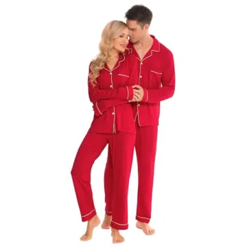 SWOMOG Couples Christmas Pajamas Set - Holiday Sleepwear