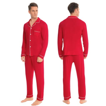 SWOMOG Couples Christmas Pajamas Set - Holiday Sleepwear