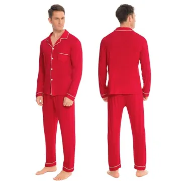 SWOMOG Couples Christmas Pajamas Set - Holiday Sleepwear
