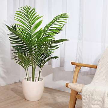 Fopamtri 3.6ft Artificial Areca Palm Tree - Perfect Decor