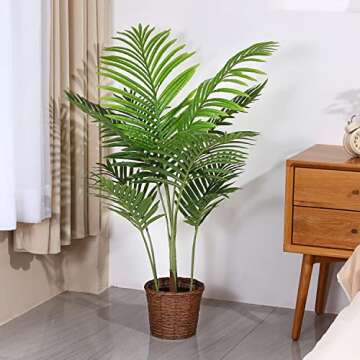 Fopamtri 3.6ft Artificial Areca Palm Tree - Perfect Decor