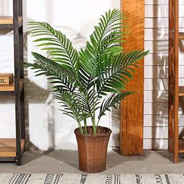 Fopamtri 3.6ft Artificial Areca Palm Tree - Perfect Decor
