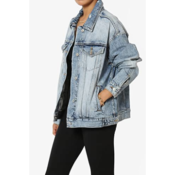 Chic TheMogan Cropped Denim Jacket for All Occasions