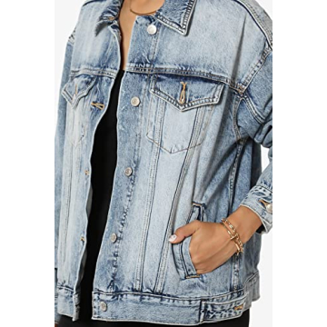 Chic TheMogan Cropped Denim Jacket for All Occasions