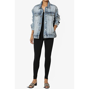 Chic TheMogan Cropped Denim Jacket for All Occasions