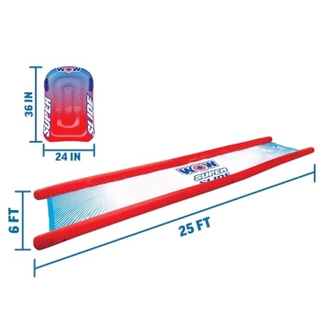 WOW Sports 25ft Giant Backyard Slip and Slide with Sprinkler