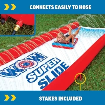 WOW Sports 25ft Giant Backyard Slip and Slide with Sprinkler