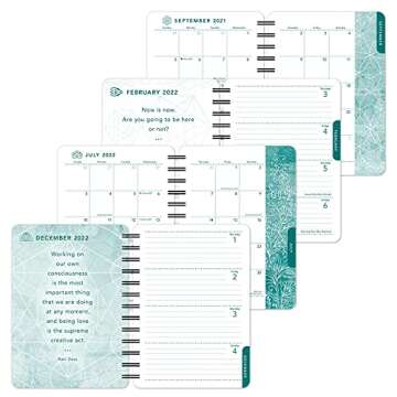 Ram Dass 2022 Weekly Planner: On-the-Go 17-Month Calendar with Pocket (Aug 2021 - Dec 2022, 5" x 7" closed): Be Here Now