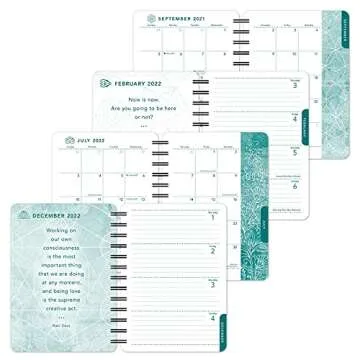 Ram Dass 2022 Weekly Planner: On-the-Go 17-Month Calendar with Pocket (Aug 2021 - Dec 2022, 5" x 7" closed): Be Here Now