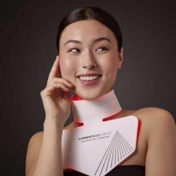 CurrentBody Skin LED Neck and Dec Perfector | Fully Wearable Anti-Aging LED Mask & Device for Neck &...