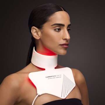CurrentBody Skin LED Neck and Dec Perfector | Fully Wearable Anti-Aging LED Mask & Device for Neck & Décolletage | Red Light Therapy Treatment for Wrinkle Reduction