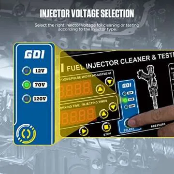 AUTOOL GDI Fuel Injector Cleaner & Tester - 6-Cylinder Ultrasonic Cleaner