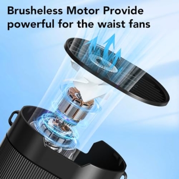 Hands-Free Rechargeable 4-in-1 Portable Clip Fan