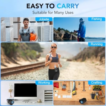 Hands-Free Rechargeable 4-in-1 Portable Clip Fan