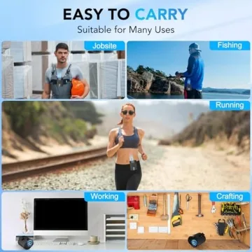 Hands-Free Rechargeable 4-in-1 Portable Clip Fan