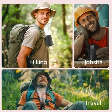 Hands-Free Rechargeable 4-in-1 Portable Clip Fan