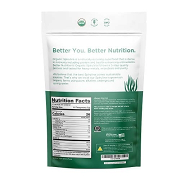 BNLABS Spirulina Powder Organic 225g Nutrient Density Superfood