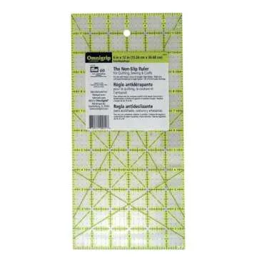 Omnigrip by Omnigrid Non-Slip Ruler, 6" x 12"