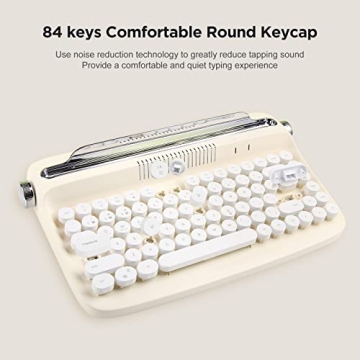 YUNZII B303 Wireless Retro Typewriter Keyboard for All