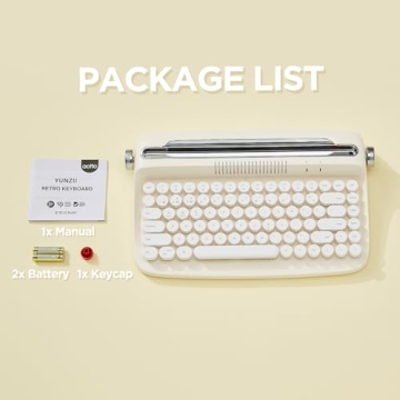 YUNZII B303 Wireless Retro Typewriter Keyboard for All