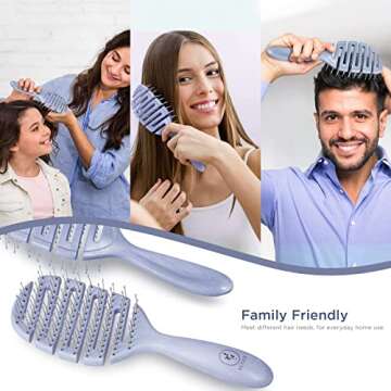 Ecoed Degradable Vented Hair Brush for Effortless Detangling