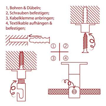 OASHISU 3 Pack Pendant Lighting Hook for Cables