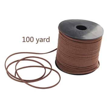 Wobe 100 Yards Suede Cord for DIY Jewelry and Crafts