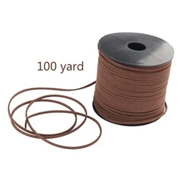 Wobe 100 Yards Suede Cord for DIY Jewelry and Crafts
