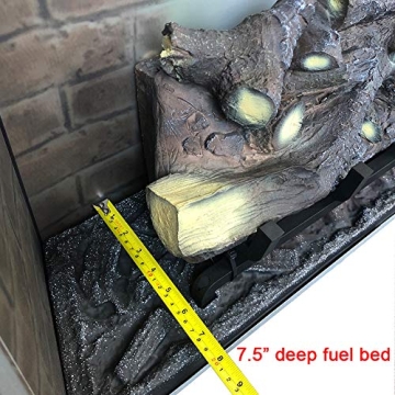 PuraFlame Electric Fireplace with Flame Effects & Heat