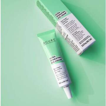 ACURE Ultra Hydrating Eye Cream - Morning Eye Moisturizer with Green Coffee Oil & Adaptogens - for Puffiness Reducer and Bags Under Eyes Dark Circle Brightener - All Natural, Vegan Extract - 0.5 Fl Oz