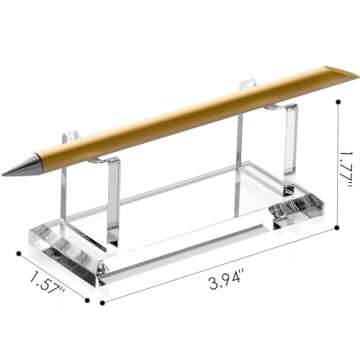 SANRUI Acrylic Pen Holder Display Stand, Shop Fountain Pen Pencil Makeup Brush Rack, Ballpoint Pen S...