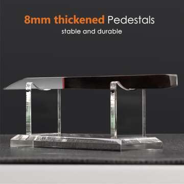 SANRUI Acrylic Pen Holder Display Stand, Shop Fountain Pen Pencil Makeup Brush Rack, Ballpoint Pen Showholder, Paintbrush Drying Rack Organizer Desk,For Home School Office Or Store Use