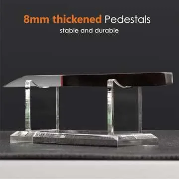 SANRUI Acrylic Pen Holder Display Stand, Shop Fountain Pen Pencil Makeup Brush Rack, Ballpoint Pen Showholder, Paintbrush Drying Rack Organizer Desk,For Home School Office Or Store Use