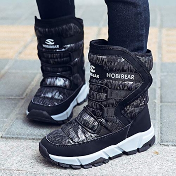 GUBARUN Boys Snow Boots - Warm Waterproof Outdoor Shoes