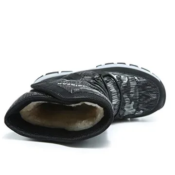 GUBARUN Boys Snow Boots - Warm Waterproof Outdoor Shoes