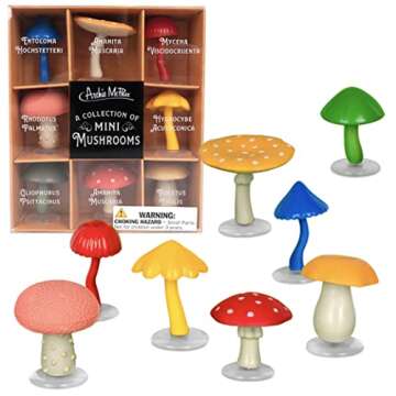 Mini Mushrooms Vinyl Set for Collectors and Kids