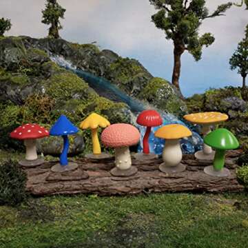 Mini Mushrooms Vinyl Set for Collectors and Kids