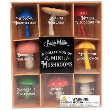 Mini Mushrooms Vinyl Set for Collectors and Kids