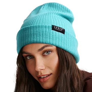 Winter Beanie Hats for Women Soft Knitted Cuffed Watch Cap Classic Stretchy Knit Warm Cap for Men Gr...