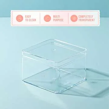 Hammont Small Acrylic Gift Boxes - Elegant Storage & Display