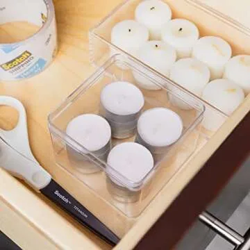 Hammont Small Acrylic Gift Boxes - Elegant Storage & Display