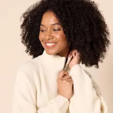 Amazon Essentials Women's Sweaters, Dressy Casual, Mid Gauge Stretch, Half Zip, Polo Collar, Beige, Medium