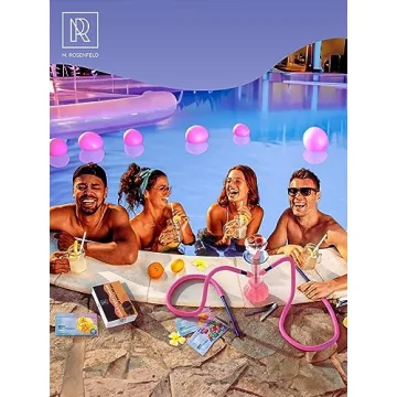 M. ROSENFELD Premium Pink Hookah Hose with Blue Mouthpiece