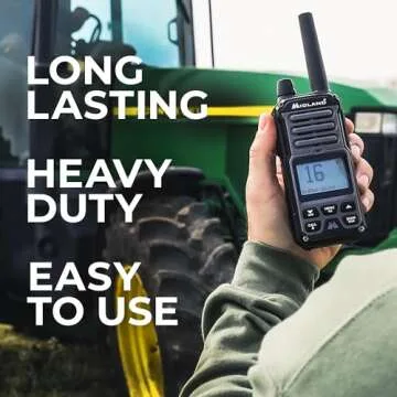Midland GXT67 PRO GMRS Radio - Two-Way Midland Walkie Talkie - Repeater Capable, IP67 Waterproof, Active Noise Canceling, Hands-Free Operation, 99 Channels, 16-Hour Battery