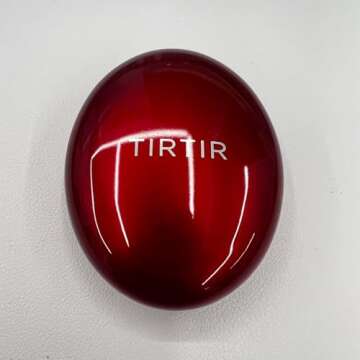 [*Mini Size*] TIRTIR Mask Fit Red Cushion Foundation | Full coverage, Weighless, Skin fit, Satin Glow Finish, Korean cushion foundation (#21N Ivory, 0.15 Fl Oz)