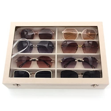KLOUD City Velvet Sunglasses Organizer - 8 Slots Storage Box