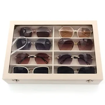 KLOUD City Velvet Sunglasses Organizer - 8 Slots Storage Box
