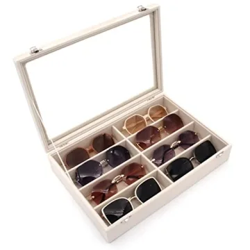 KLOUD City Velvet Sunglasses Organizer - 8 Slots Storage Box