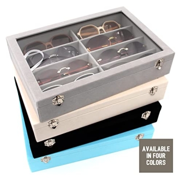 KLOUD City Velvet Sunglasses Organizer - 8 Slots Storage Box