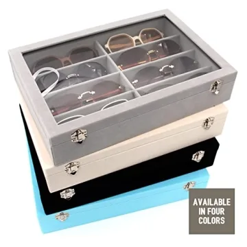 KLOUD City Velvet Sunglasses Organizer - 8 Slots Storage Box